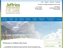 Tablet Screenshot of jeffrieseye.com
